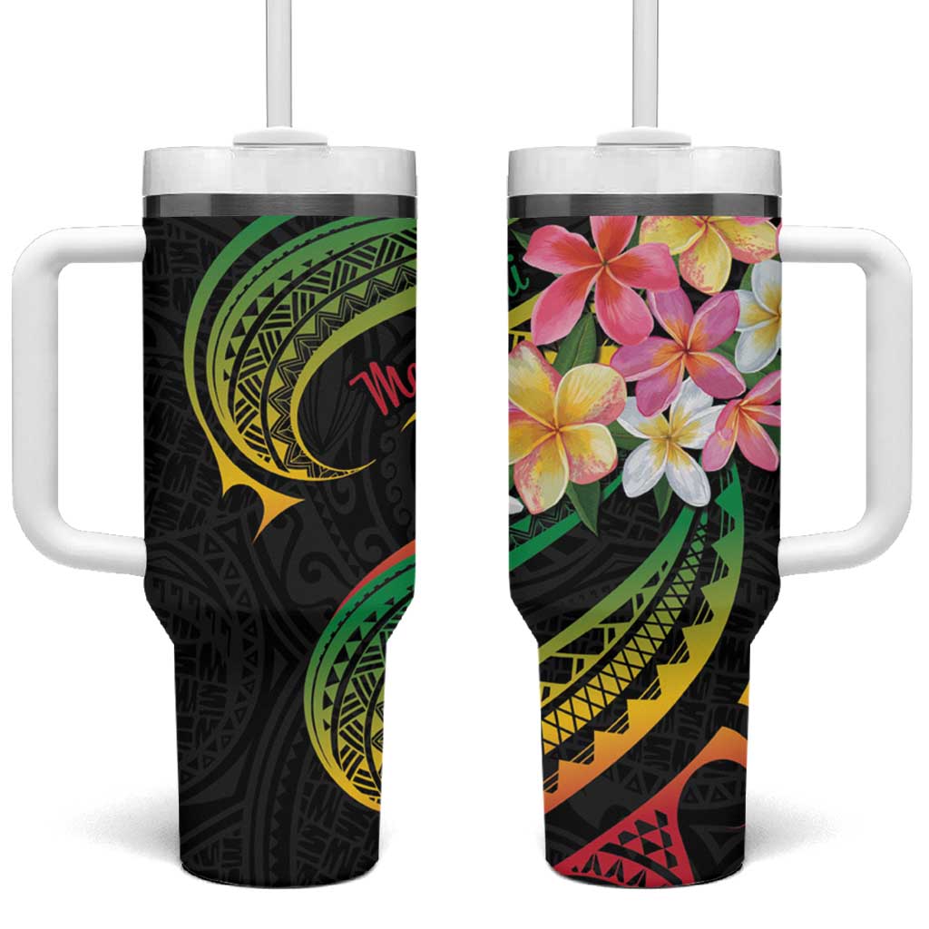 Kiribati Red Jasmine Mango Reggae Polynesian Art Custom Stanley Cup 40 oz 30 oz Tumbler With HandleTVC2301390