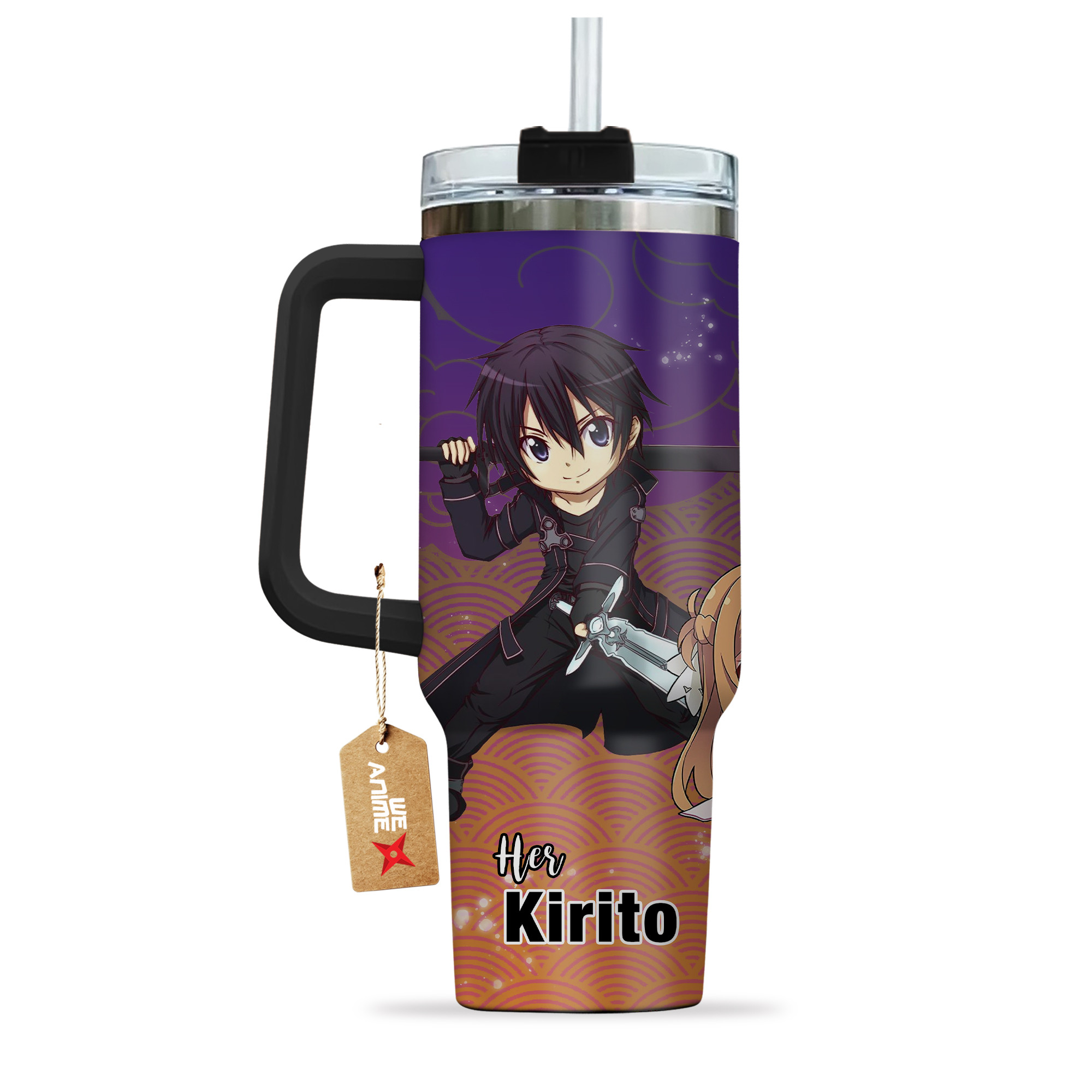 Kirito Sword Art Online Anime Valentine Custom Stanley Cup 40 oz 30 oz Tumbler With HandleTVC2301168 - Image 3