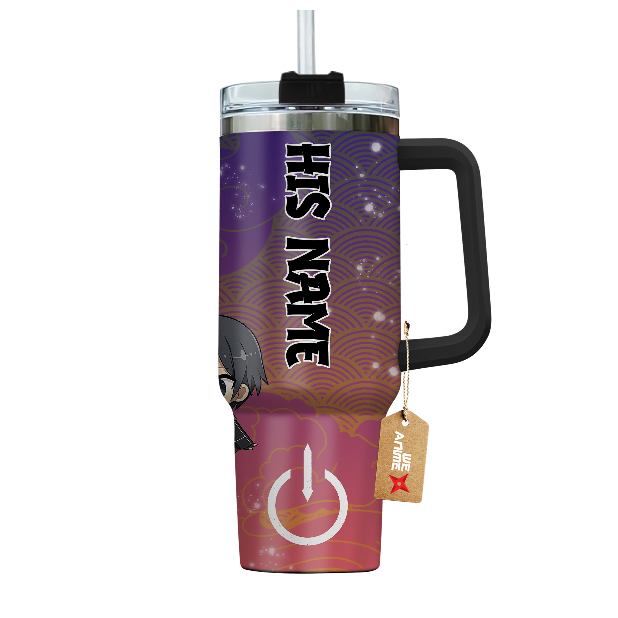 Kirito Sword Art Online Anime Valentine Custom Stanley Cup 40 oz 30 oz Tumbler With HandleTVC2301168 - Image 4