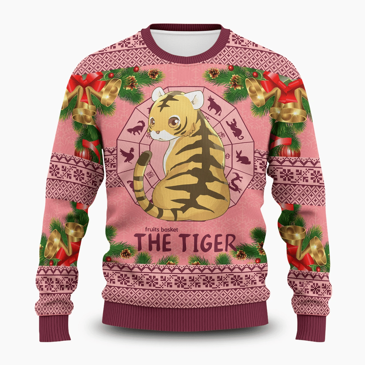 Kisa The Tiger Ugly Christmas Sweater Adult 3D Funny Matching for family