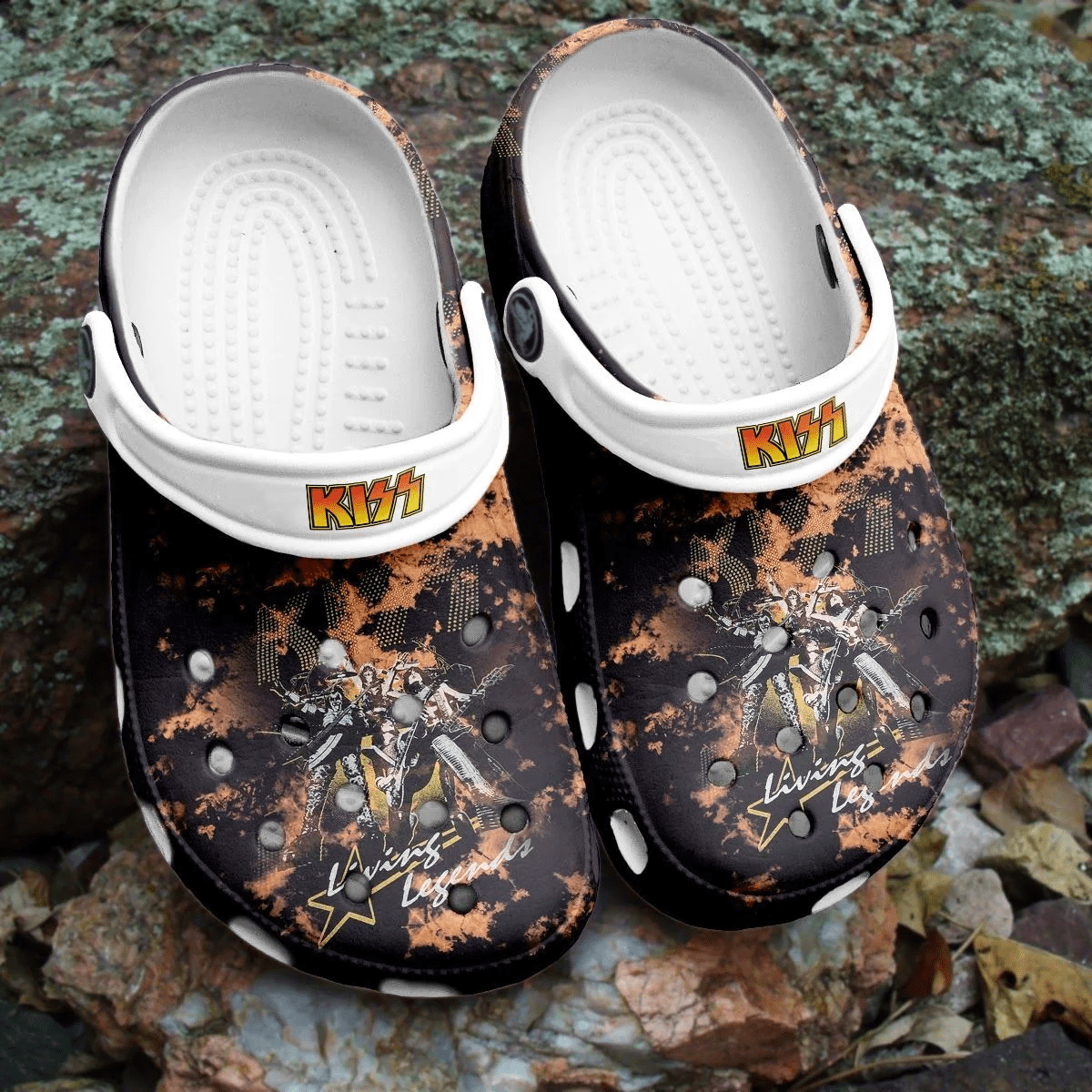 Kiss Band Crocs Crocband Clogs Comfortable Shoes For Men Women