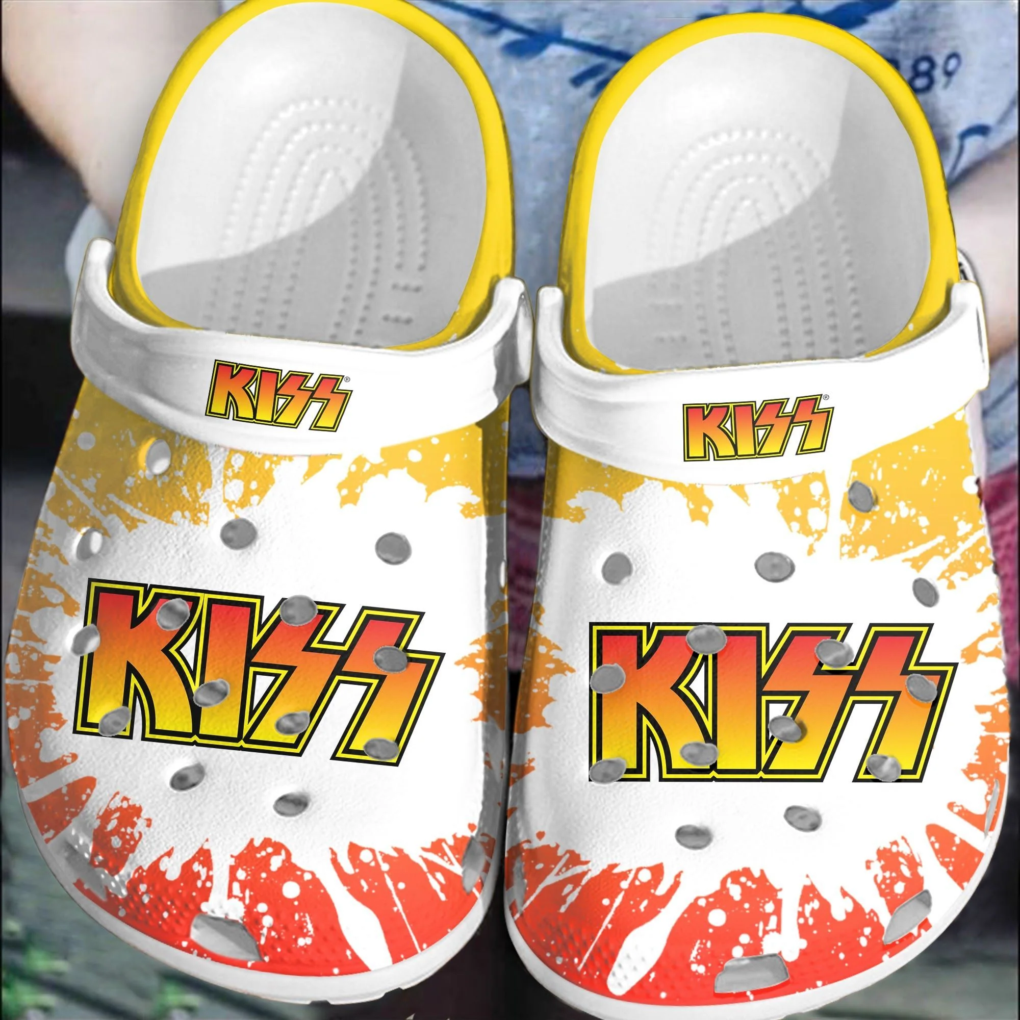 Kiss Band Crocs Crocband Shoes Clogs Comfortable For Men Women