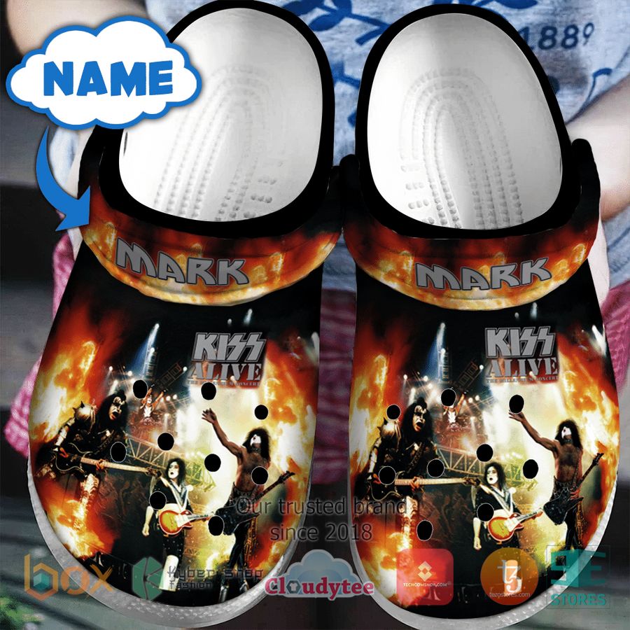 Kiss Band Music Crocs Crocband Clogs Shoes Comfortable For Men Women and Kids