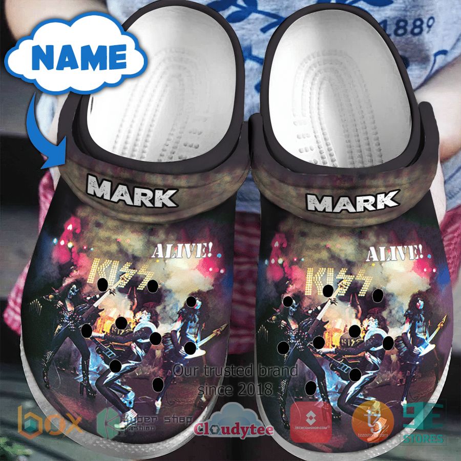 Kiss Band Music Crocs Crocband Clogs Shoes Comfortable For Men Women and Kids