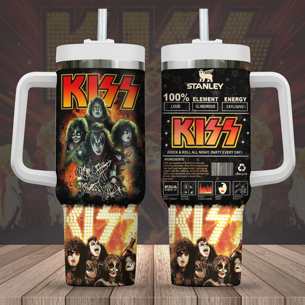 Kiss Band Music Custom Stanley Cup 40 oz 30 oz Tumbler With HandleTVC2301247
