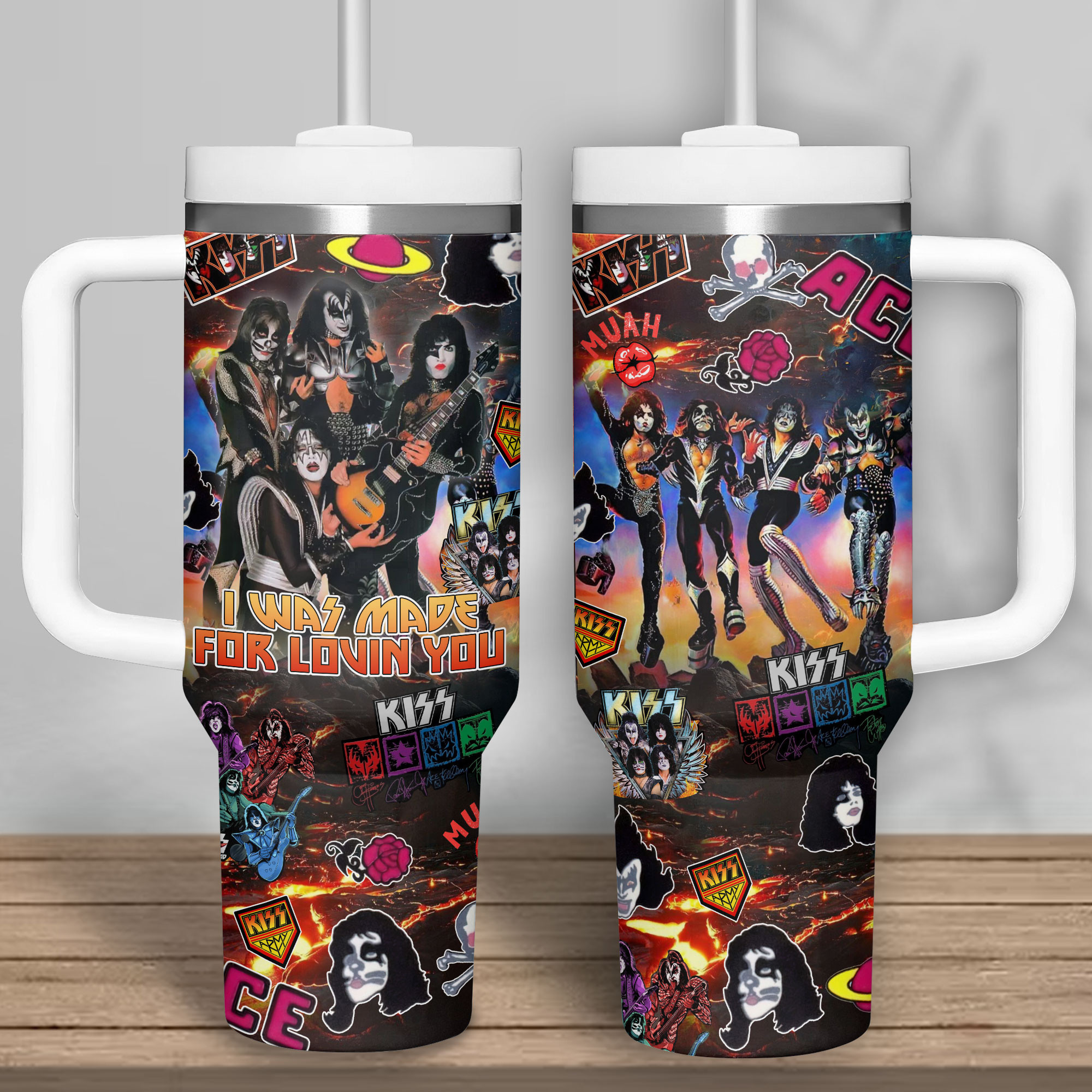 Kiss Band Music Custom Stanley Cup 40 oz 30 oz Tumbler With HandleTVC2301337