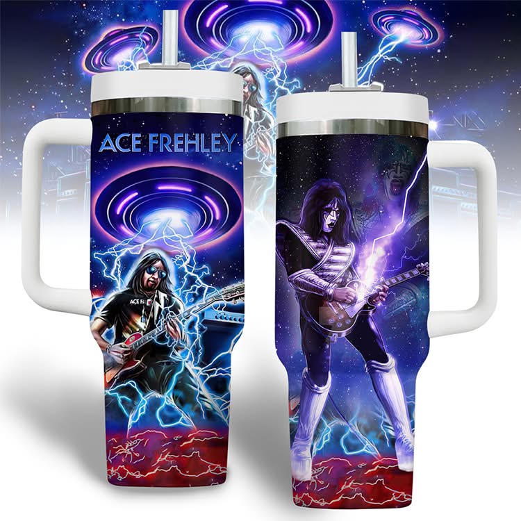 KISS band x Ace Frehley Music Custom Stanley Cup 40 oz 30 oz Tumbler With HandleTVC230195
