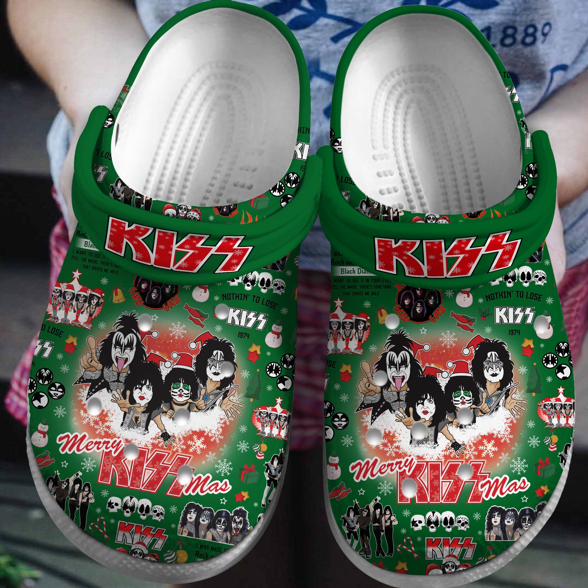 Kiss Music Crocs Crocband Clogs Shoes Comfortable For Men Women and Kids
