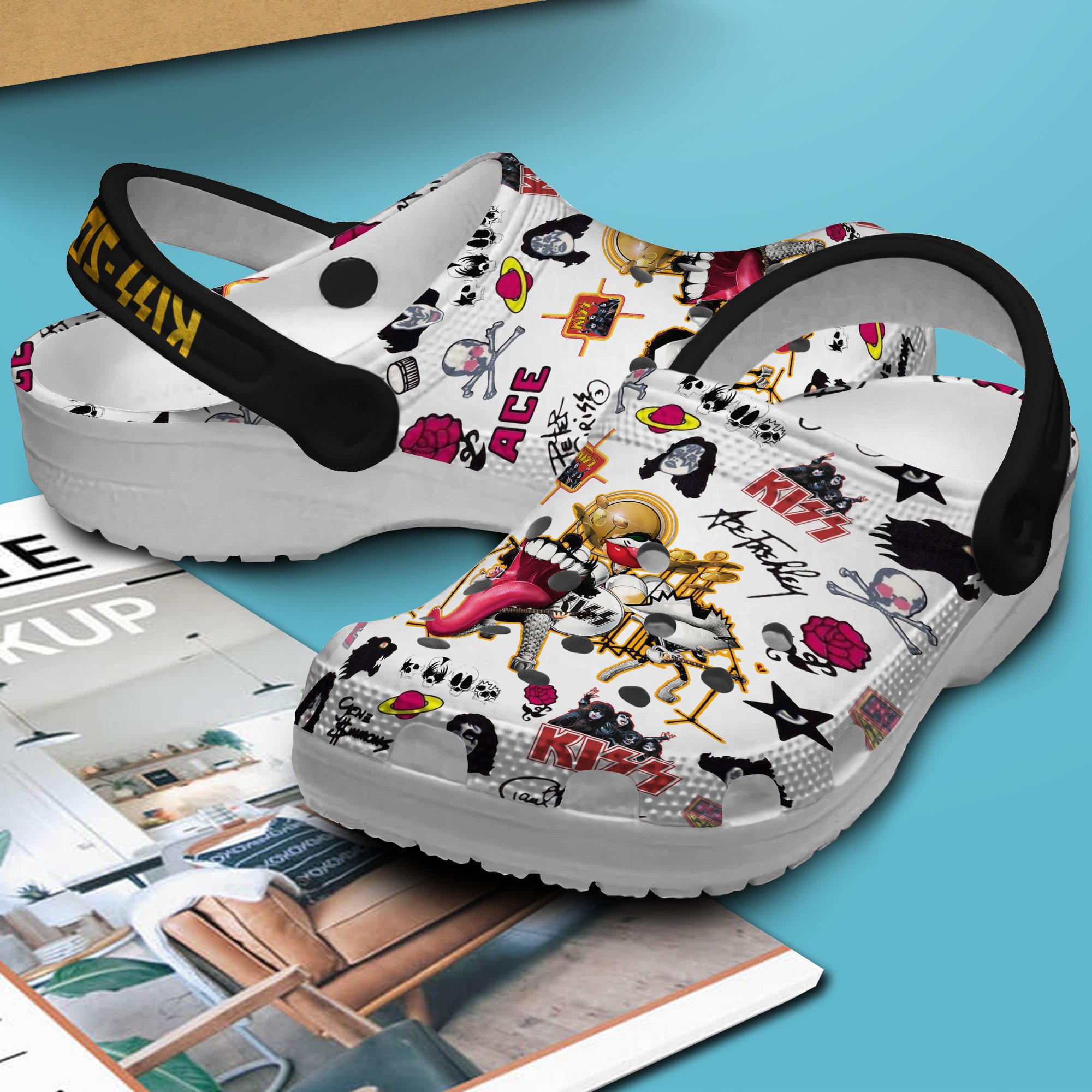 Kiss Music Crocs Crocband Clogs Shoes Comfortable For Men Women and Kids - Image 3