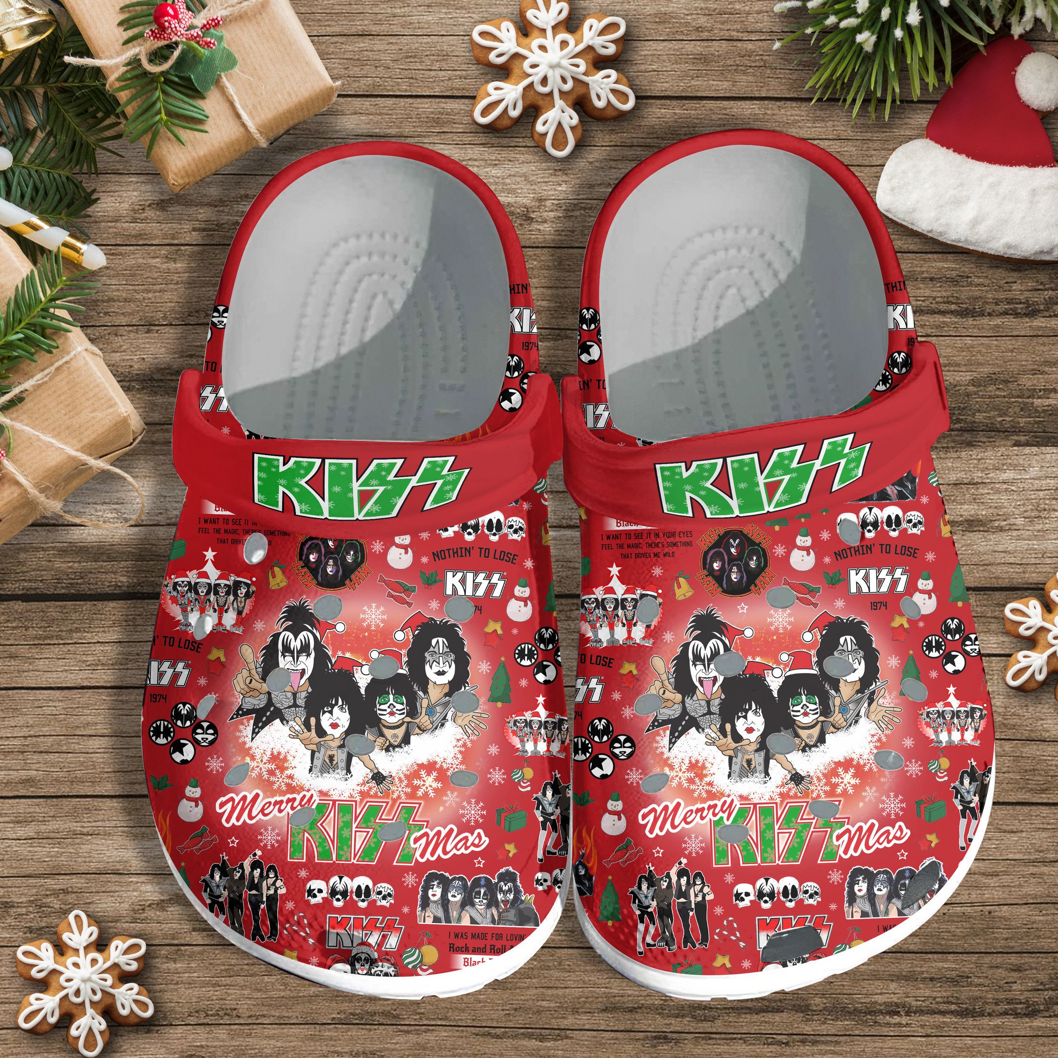 Kiss Music Crocs Crocband Clogs Shoes Comfortable For Men Women and Kids