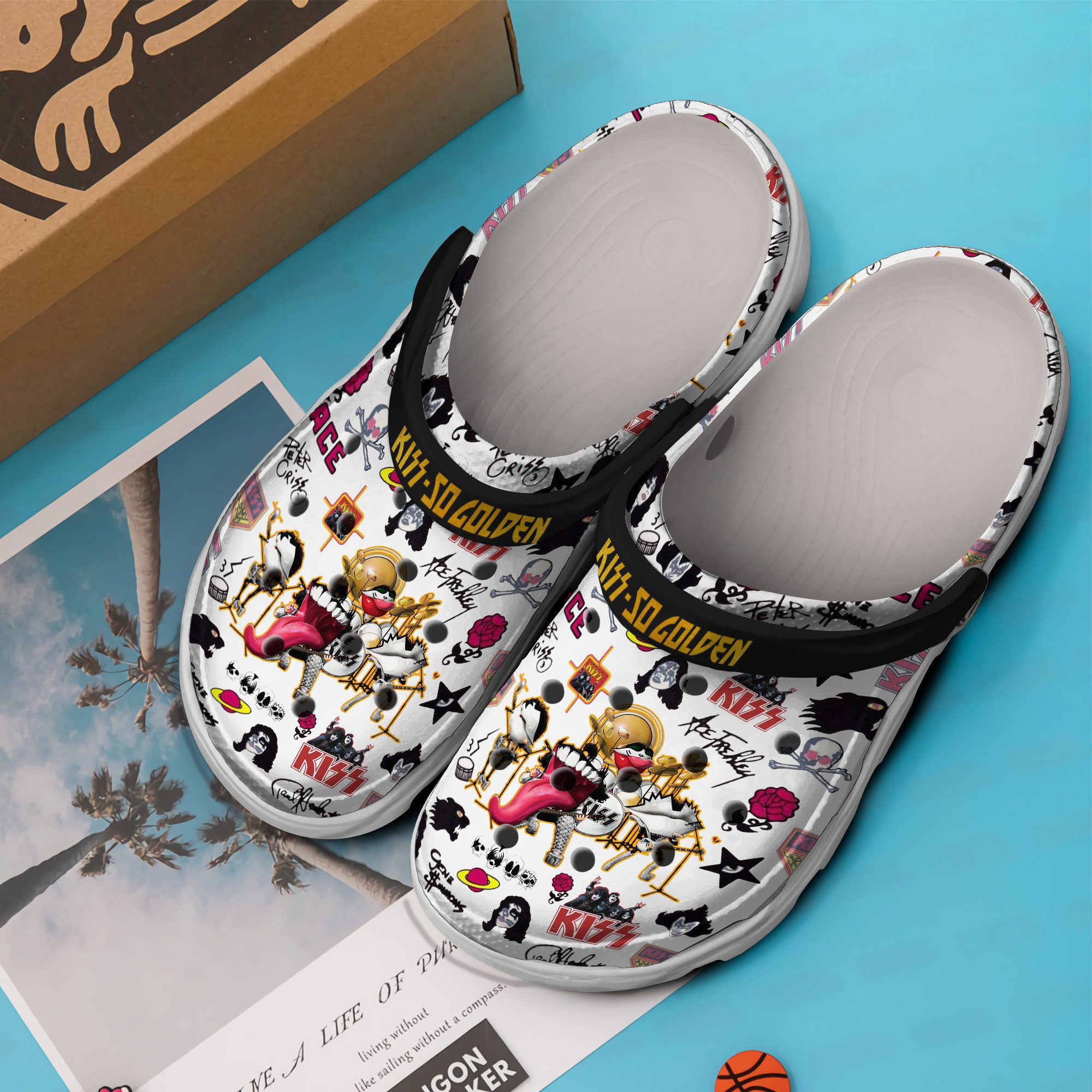 Kiss Music Crocs Crocband Clogs Shoes Comfortable For Men Women and Kids - Image 2