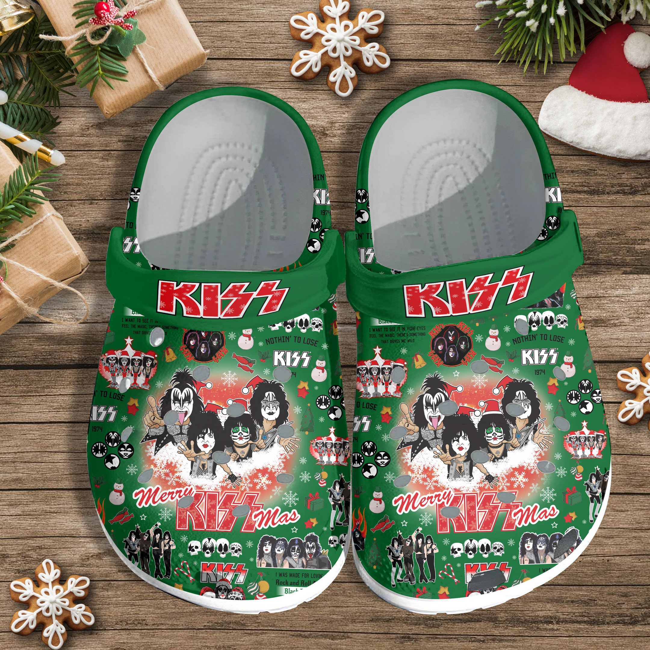 Kiss Music Crocs Crocband Clogs Shoes Comfortable For Men Women and Kids