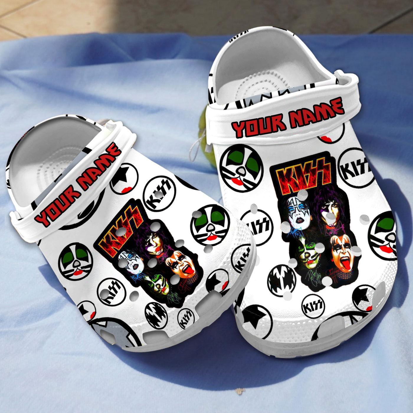 Kiss Music Crocs Crocband Clogs Shoes Comfortable For Men Women and Kids