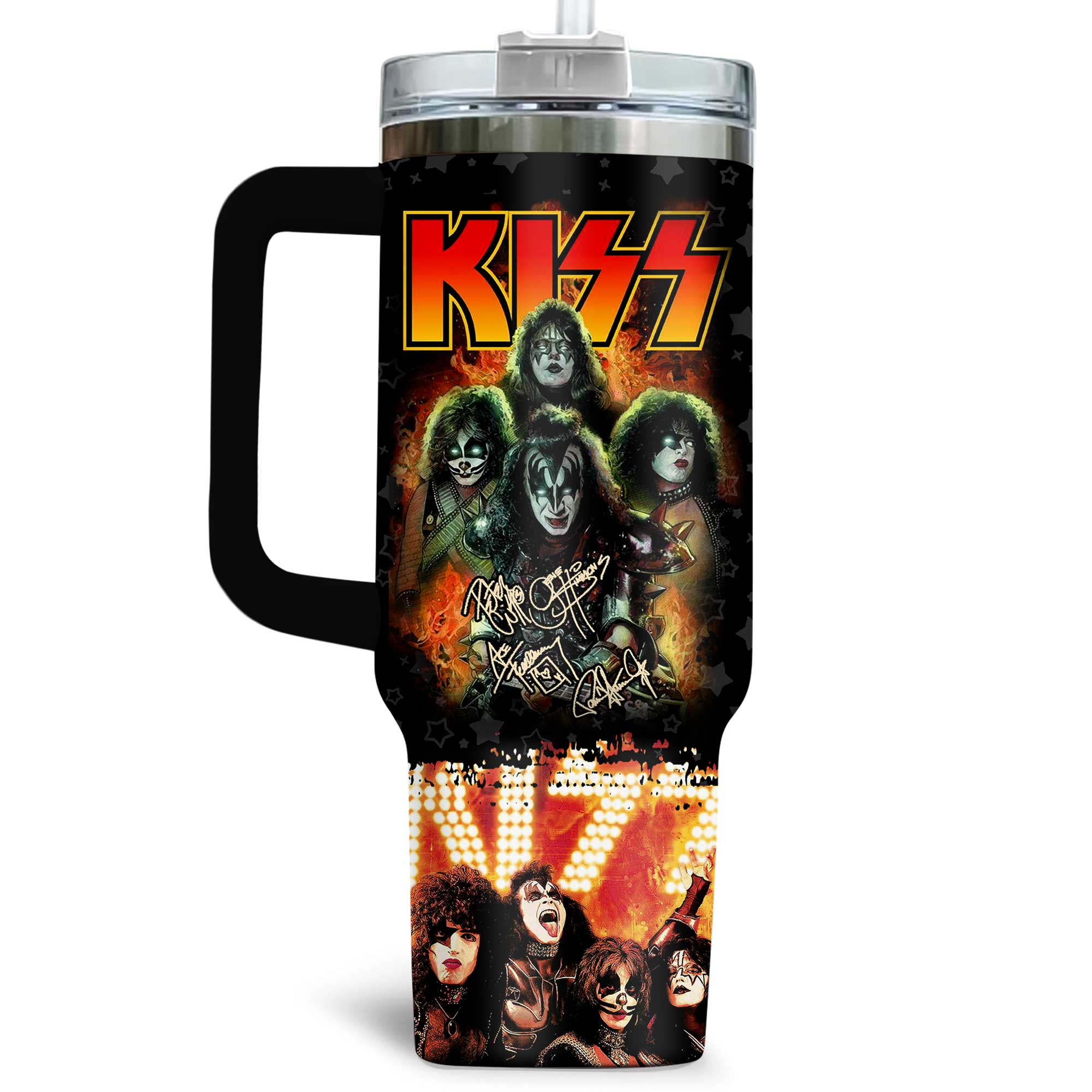 Kiss Music Custom Stanley Cup 40 oz 30 oz Tumbler With HandleTVC2301176 - Image 2
