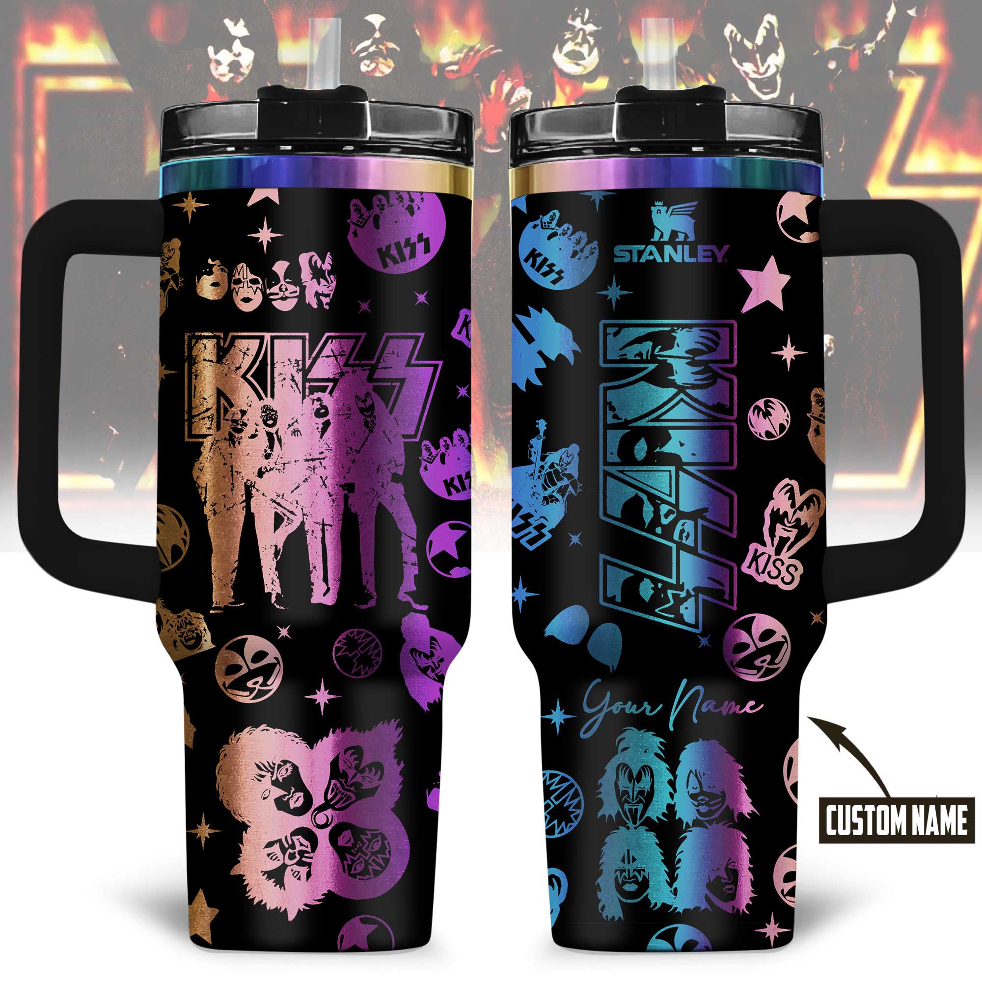 Kiss Music Custom Stanley Cup 40 oz 30 oz Tumbler With HandleTVC2301177