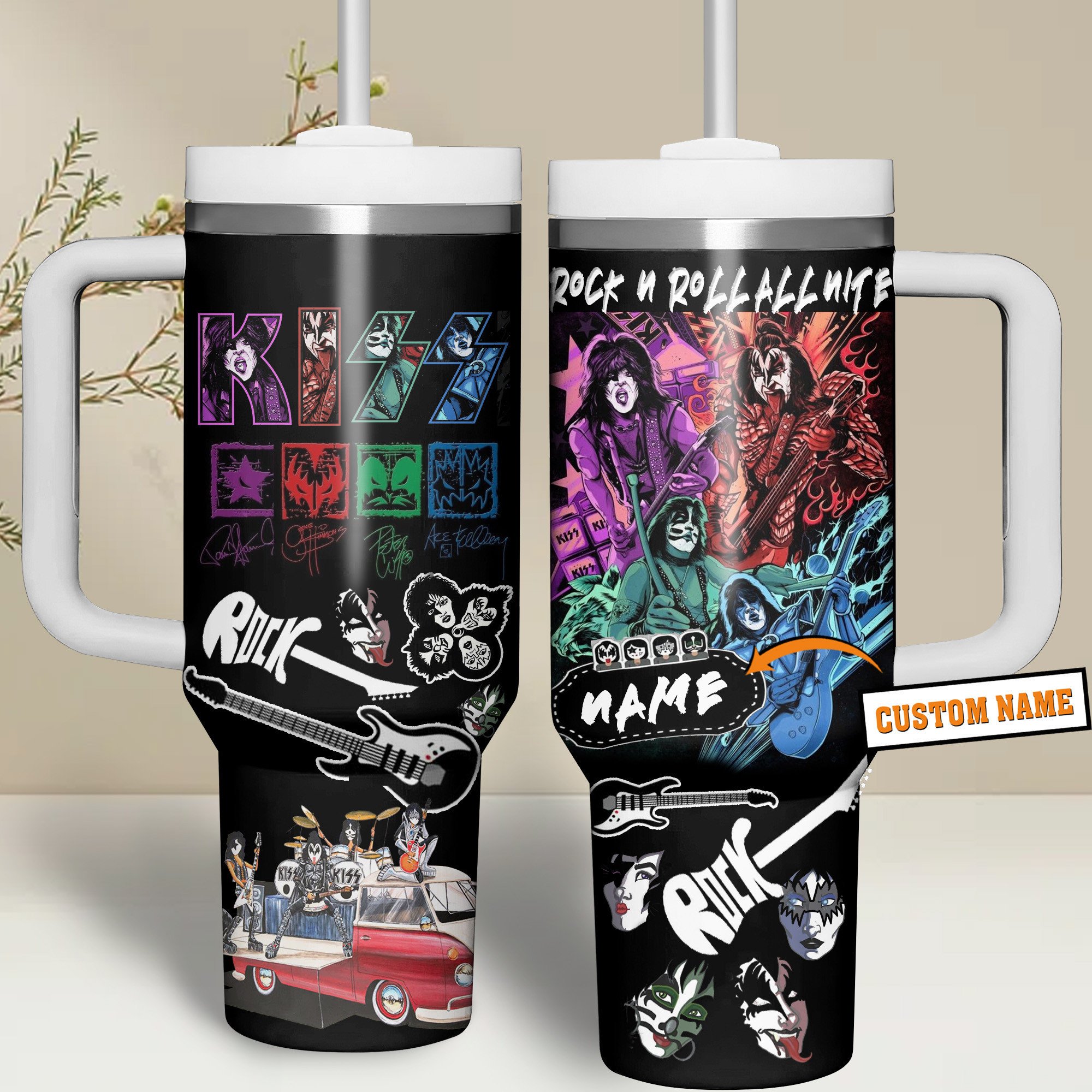 Kiss Music Custom Stanley Cup 40 oz 30 oz Tumbler With HandleTVC2301262