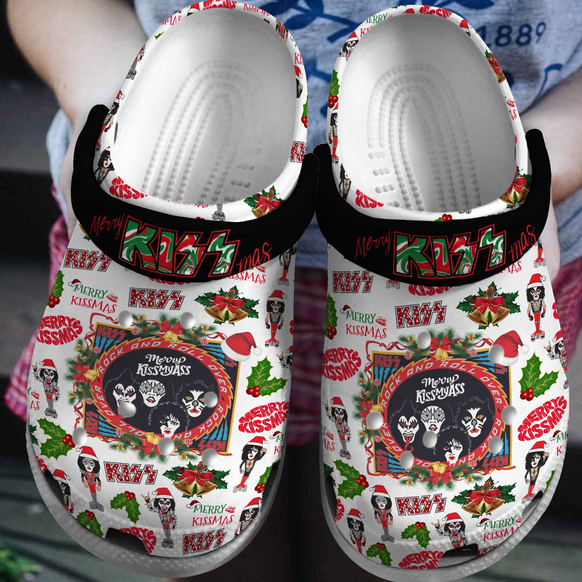 Kiss Rock Band Music Crocs Crocband Clogs Shoes Comfortable For Men Women and Kids