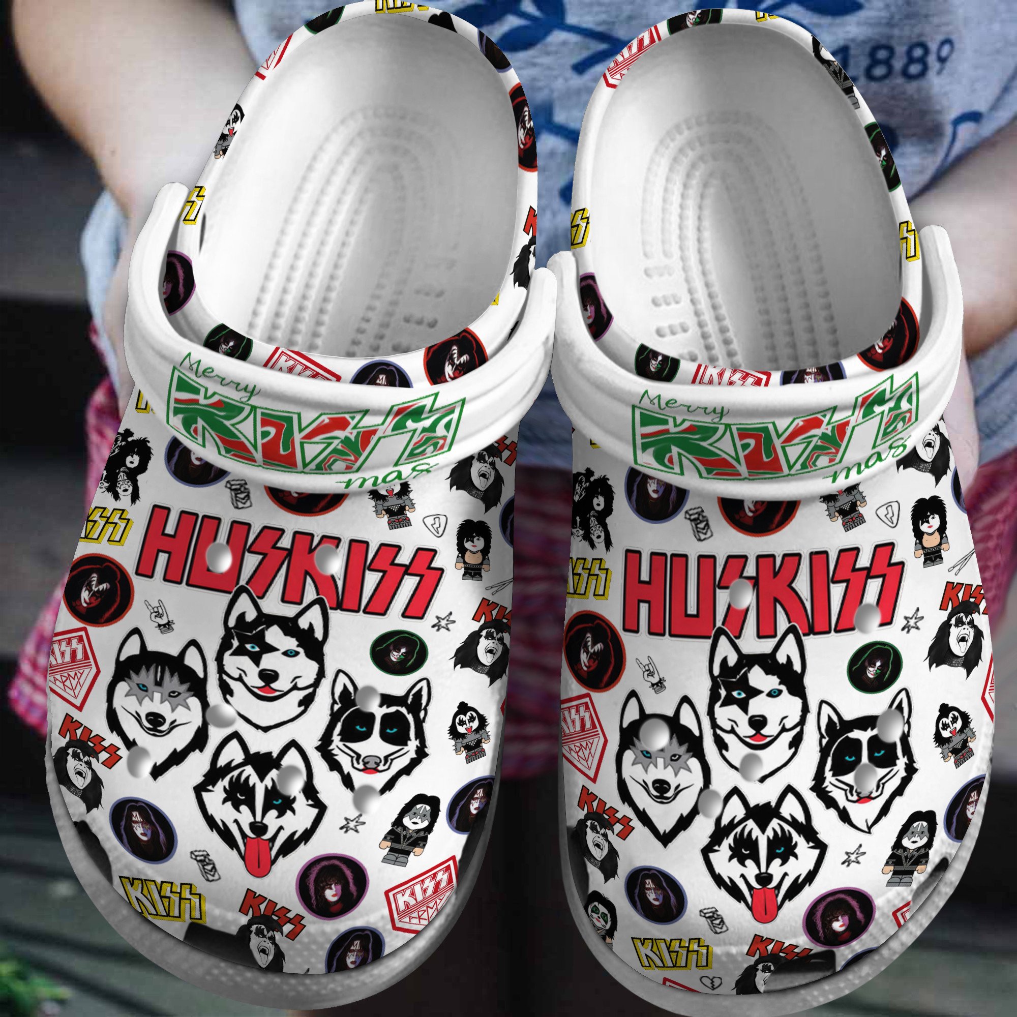 Kiss Rock Band Music Crocs Crocband Clogs Shoes Comfortable For Men Women and Kids