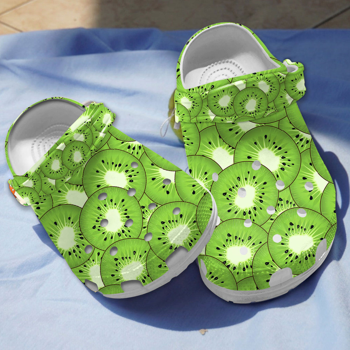 Kiwi Fruit Crocs Crocband Clogs Shoes Comfortable For Men Women and Kids