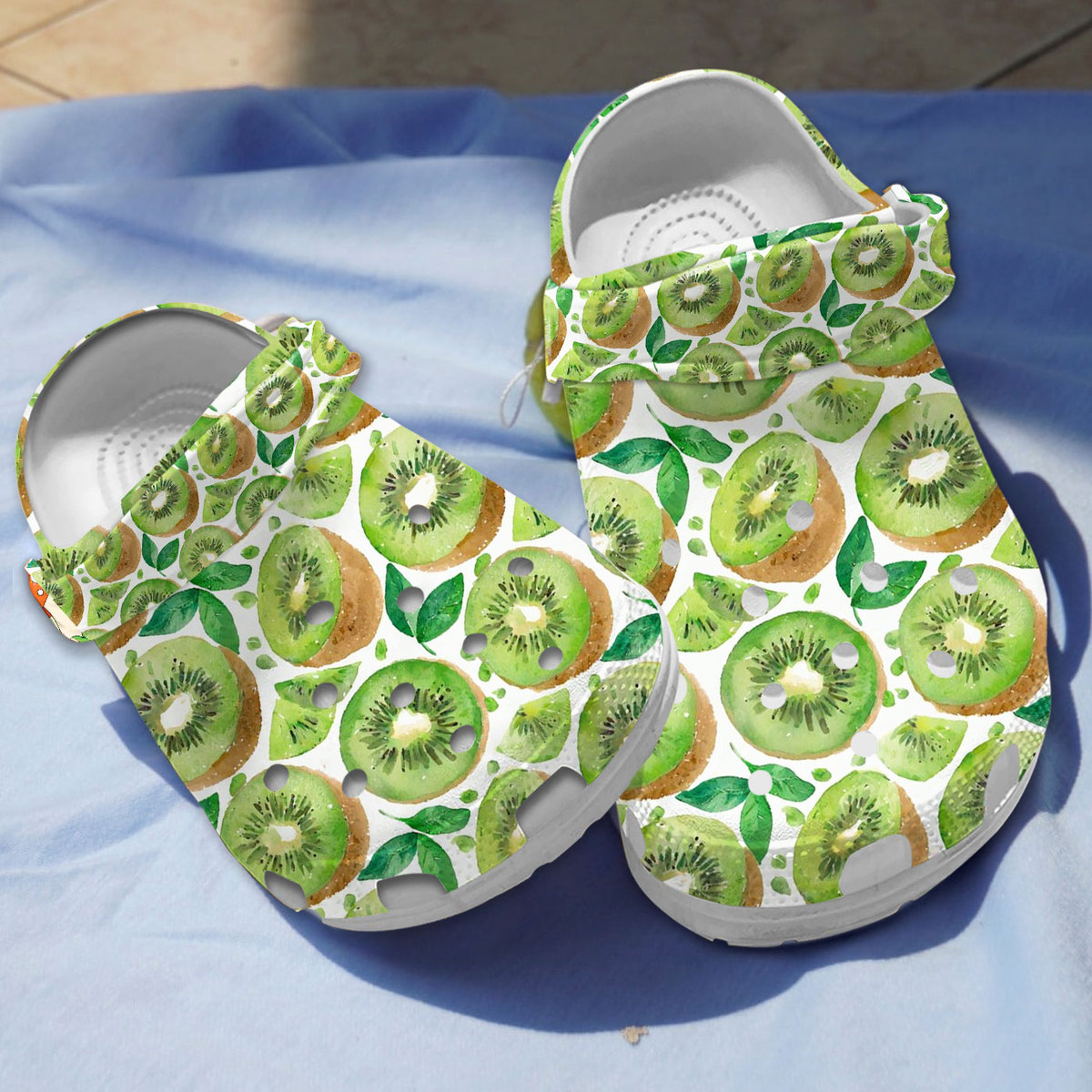 Kiwi Fruit Crocs Crocband Clogs Shoes Comfortable For Men Women and Kids