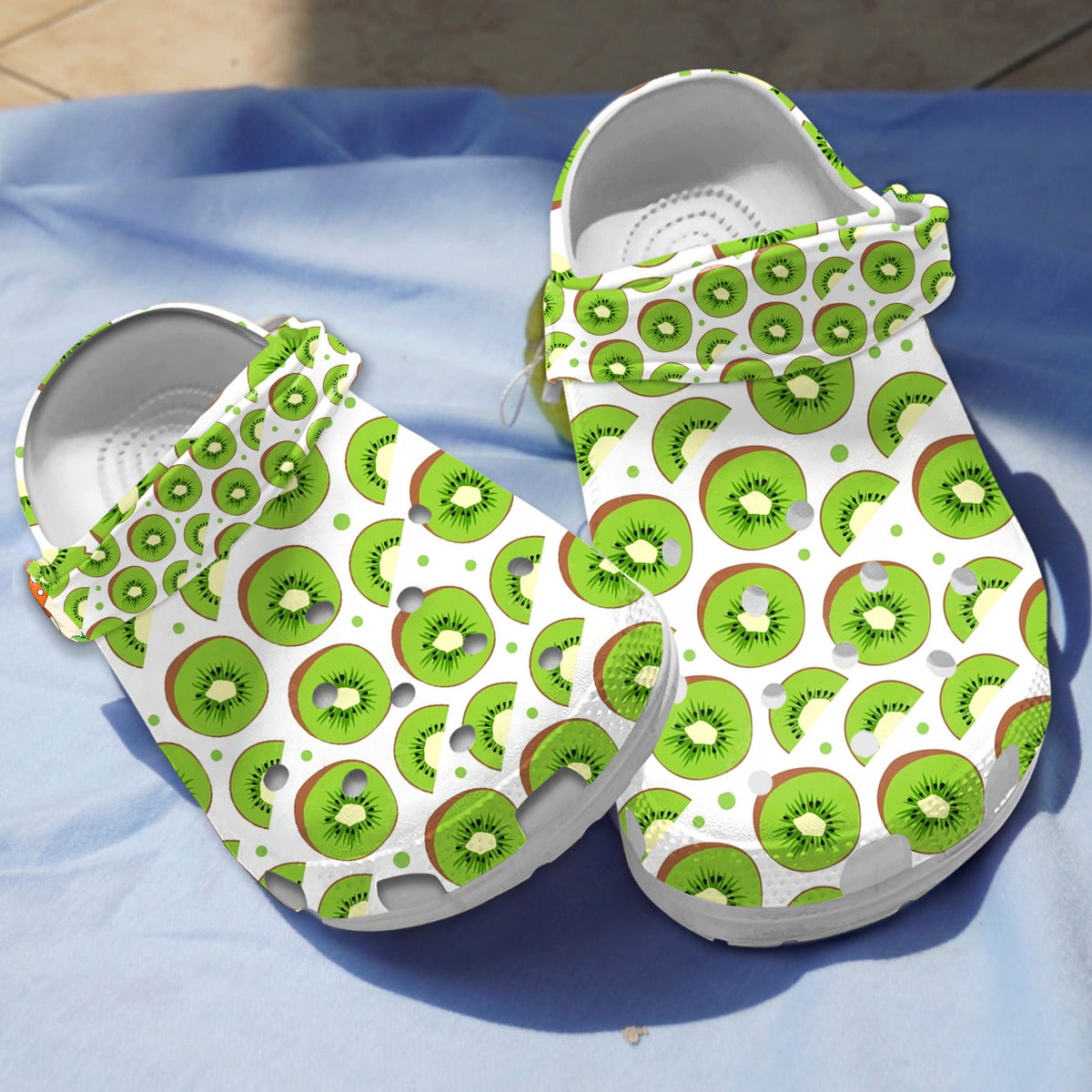 Kiwi Fruit Crocs Crocband Clogs Shoes Comfortable For Men Women and Kids