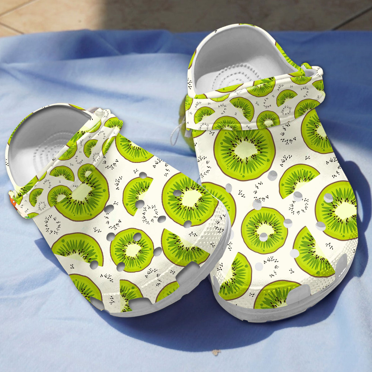 Kiwi Fruit Crocs Crocband Clogs Shoes Comfortable For Men Women and Kids
