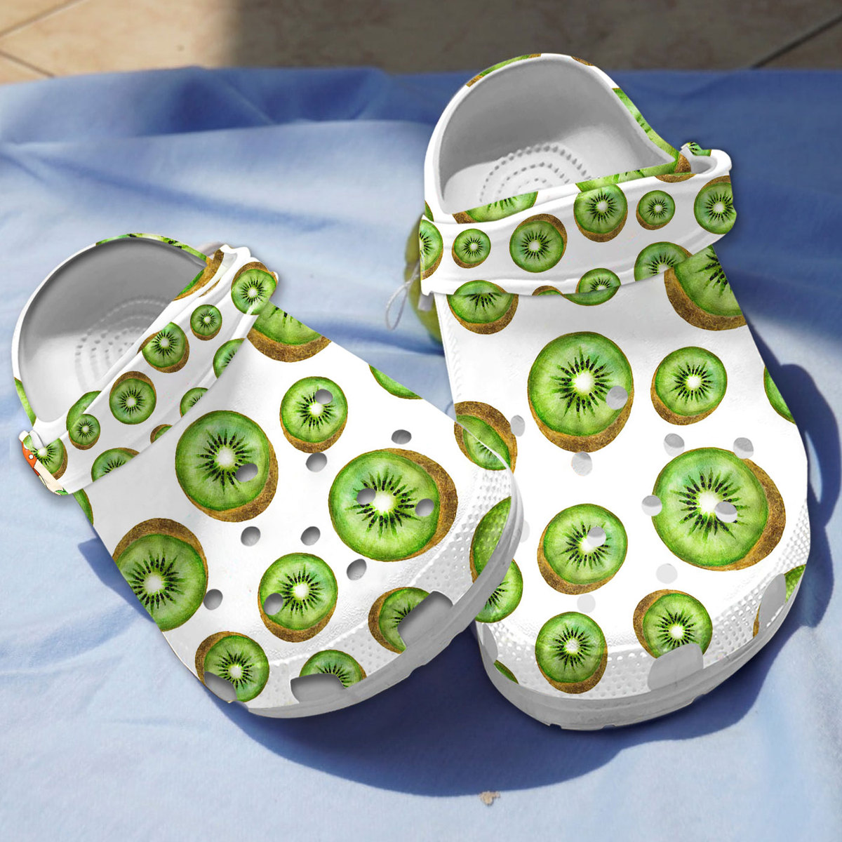 Kiwi Fruit Crocs Crocband Clogs Shoes Comfortable For Men Women and Kids