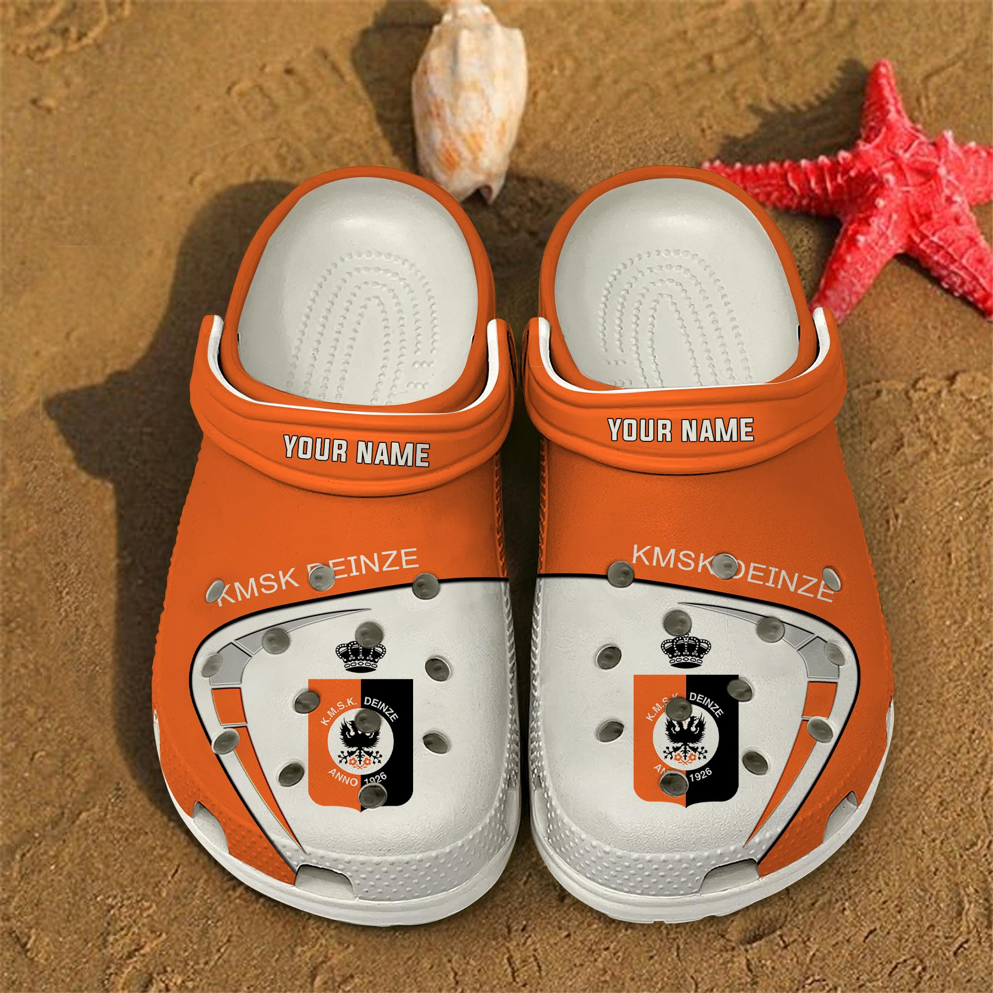 KMSK Deinze Football Crocs Crocband Clogs Shoes Comfortable For Men Women and Kids