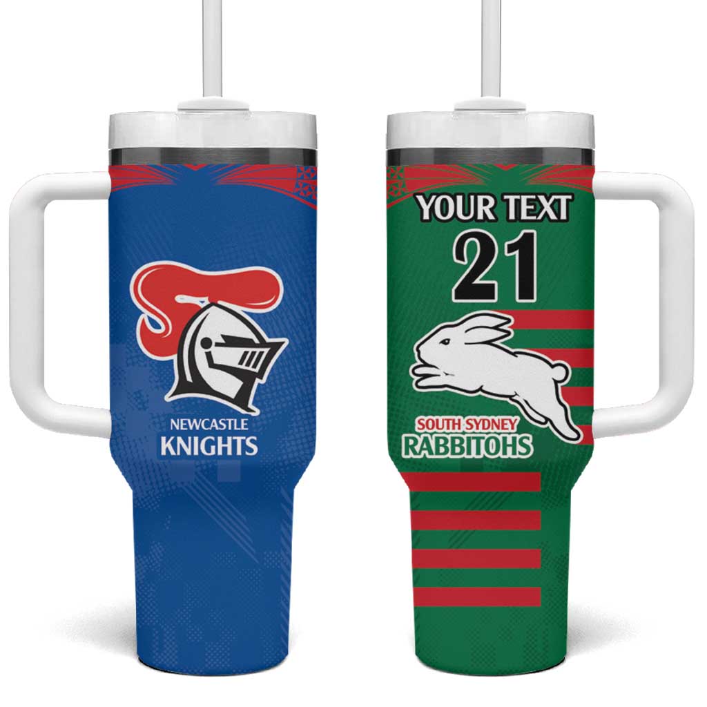 Knights and Rabbitohs Rugby Sporty Style Custom Stanley Cup 40 oz 30 oz Tumbler With HandleTVC2301334 - Image 2
