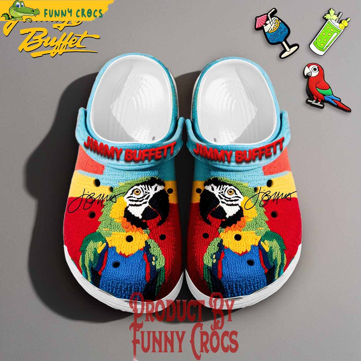 Knit Effect Jimmy Buffett Music Christmas Crocs Crocband Clogs Shoes Comfortable For Men Women and Kids