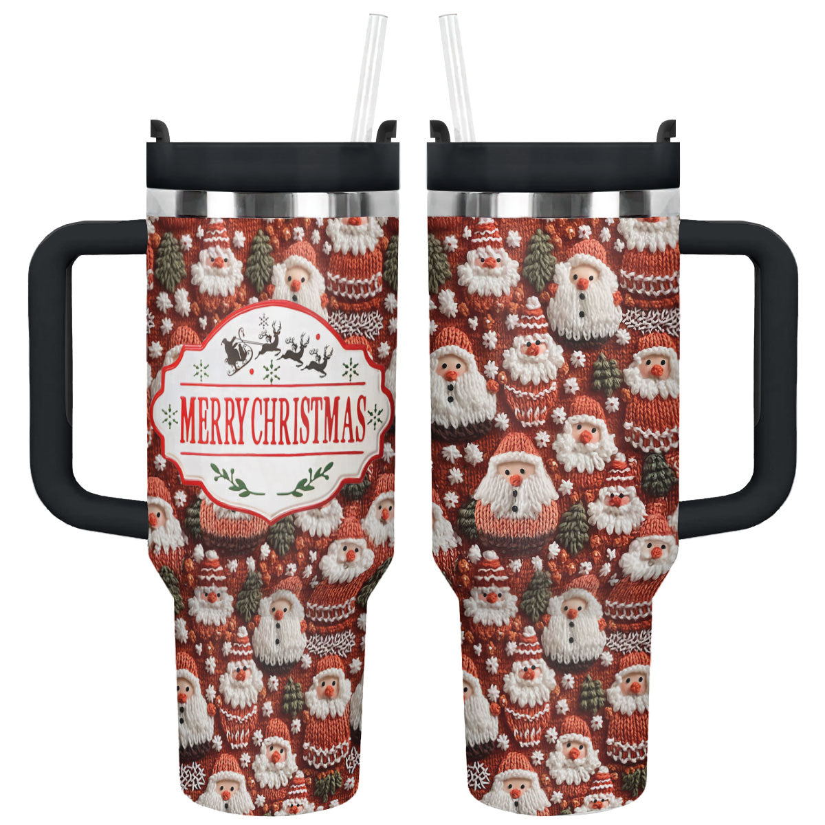 Knitted Christmas Custom Stanley Cup 40 oz 30 oz Tumbler With HandleTVC2301484