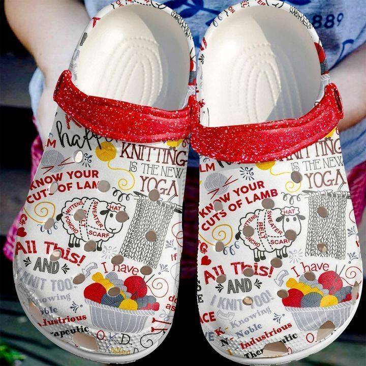 Knitting Jokes Classic Clogs Shoes