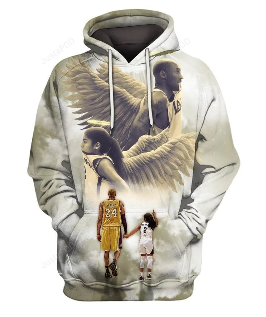 Kobe and Gianna 3D All Over Print Hoodie, Zip Hoodie