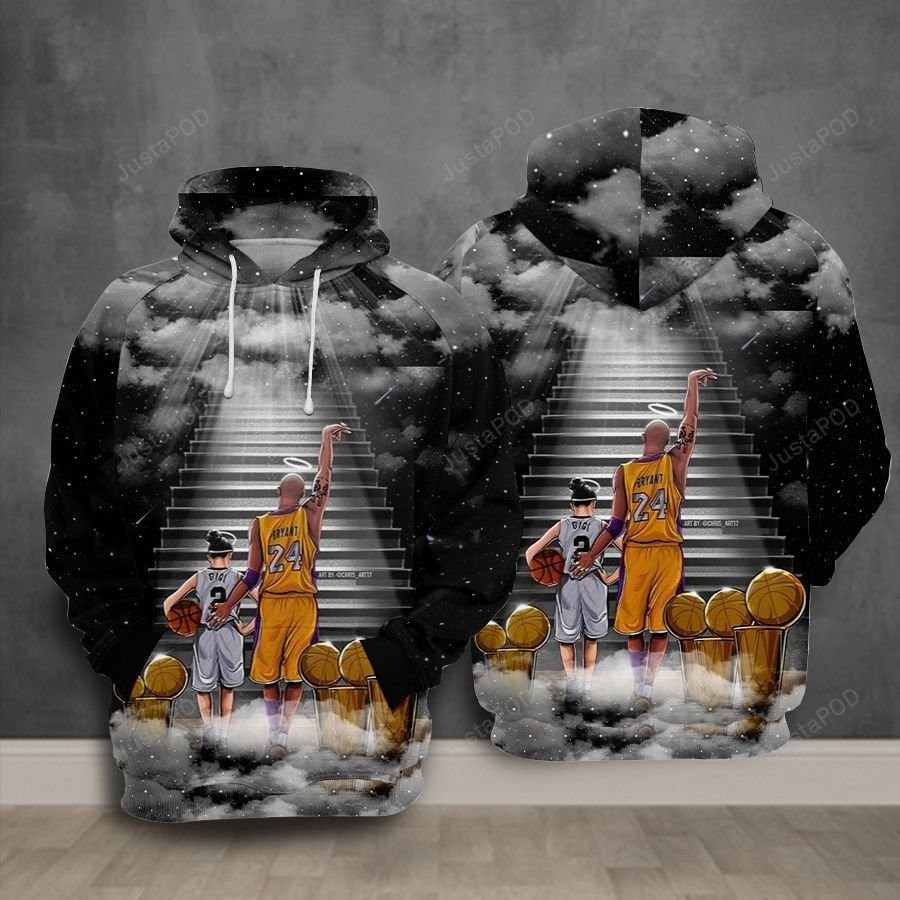 Kobe Bryant Angel Basketball 3D All Over Print Hoodie, Zip Hoodie