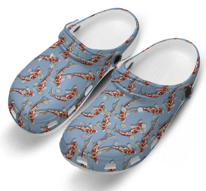 Koi Fish Crocs Crocband Clogs Shoes Comfortable For Men Women and Kids