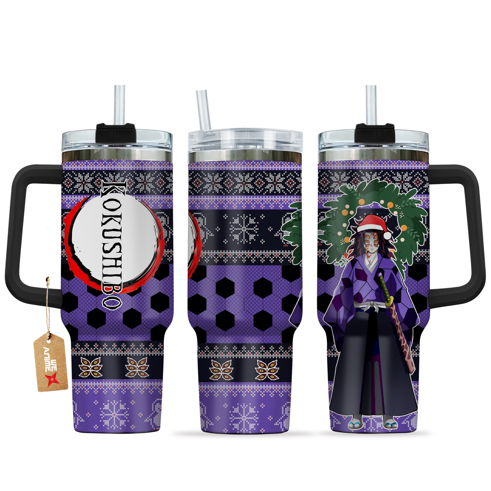 Kokushibo Demon Slayer Anime Custom Stanley Cup 40 oz 30 oz Tumbler With HandleTVC2301156