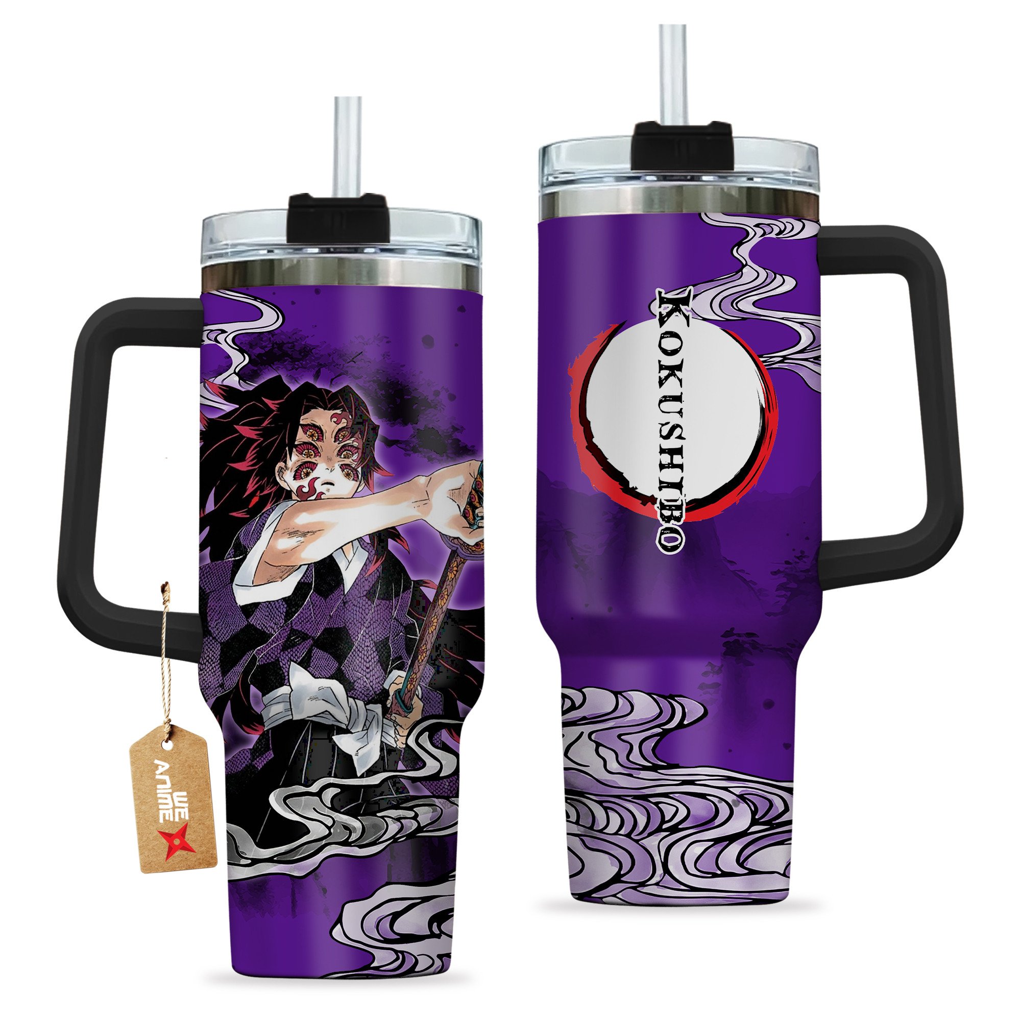 Kokushibo Kimestu no Yaiba Anime Custom Stanley Cup 40 oz 30 oz Tumbler With HandleTVC2301204