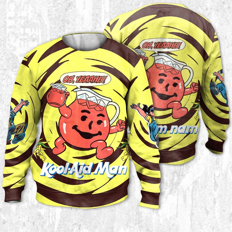 Kool Aid Man Spiral Custom Vintage match Sweatshirt