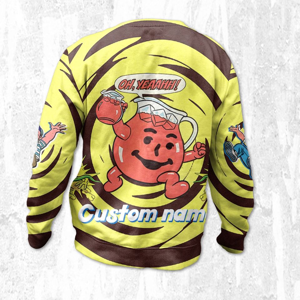 Kool Aid Man Spiral Custom Vintage match Sweatshirt - Image 3