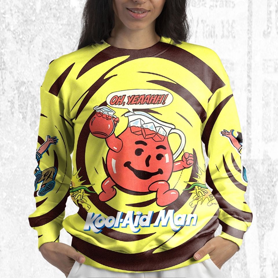 Kool Aid Man Spiral Custom Vintage match Sweatshirt - Image 5
