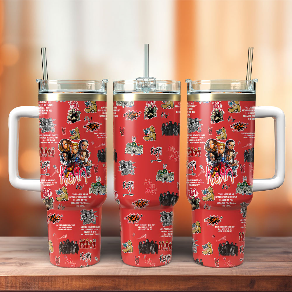 Korn Music Band Custom Stanley Cup 40 oz 30 oz Tumbler With HandleTVC2301235