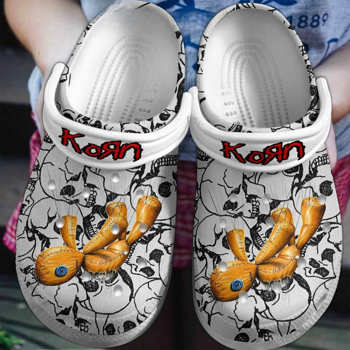 Korn Music Crocs Crocband Clogs Shoes Comfortable For Men Women and Kids