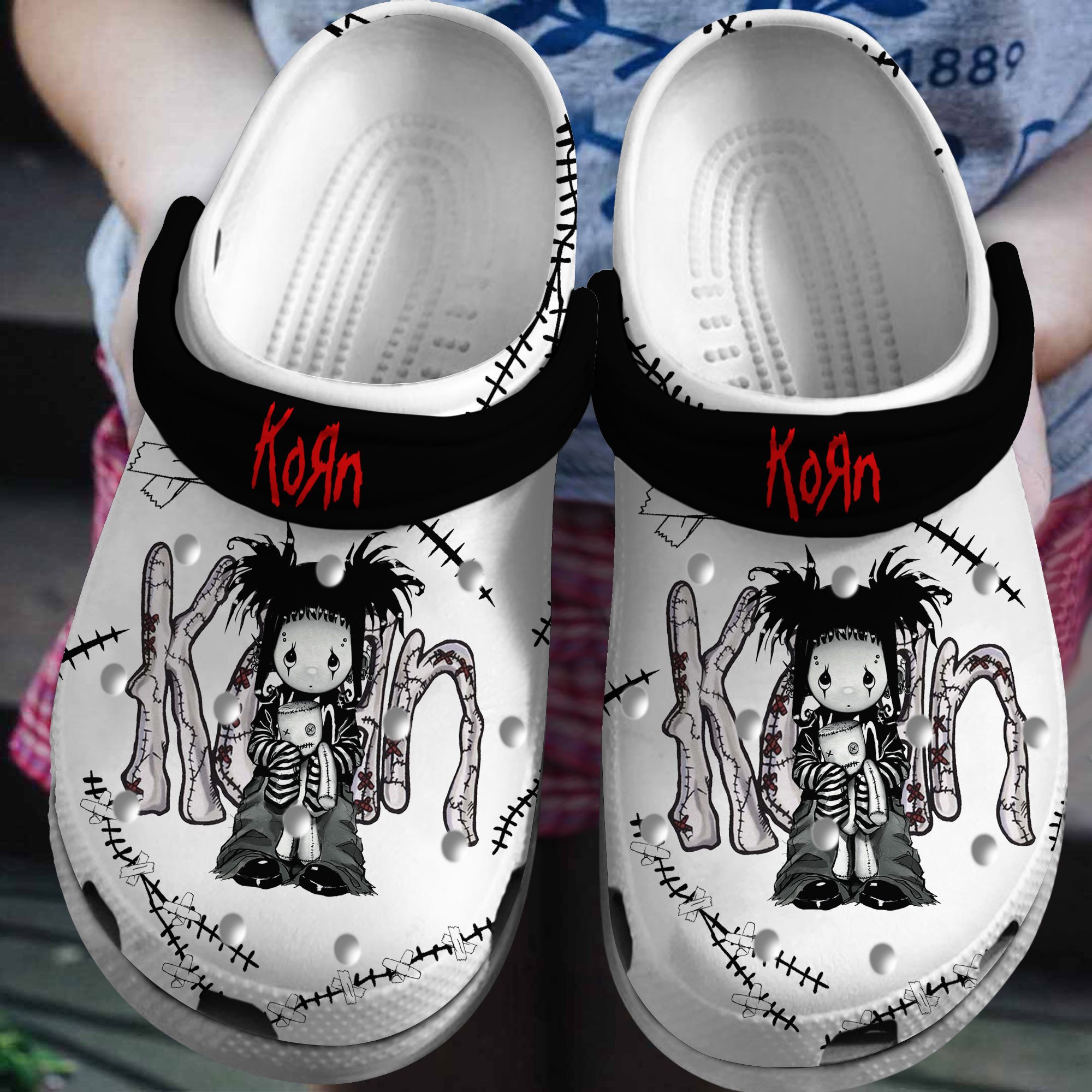 Korn Music Crocs Crocband Clogs Shoes Comfortable For Men Women and Kids
