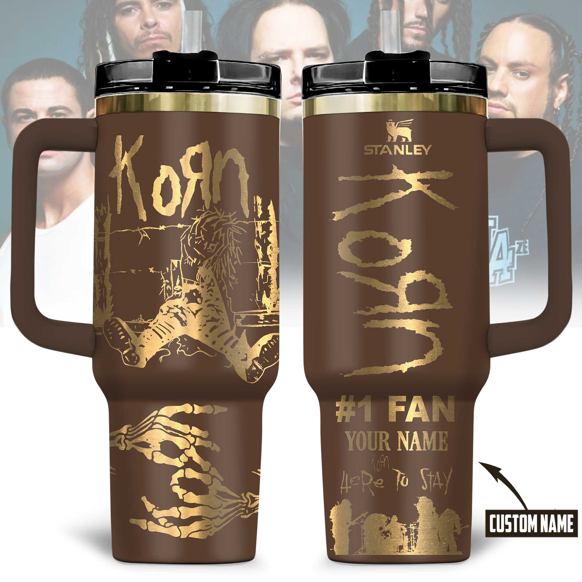 Korn Music Custom Stanley Cup 40 oz 30 oz Tumbler With HandleTVC2301177