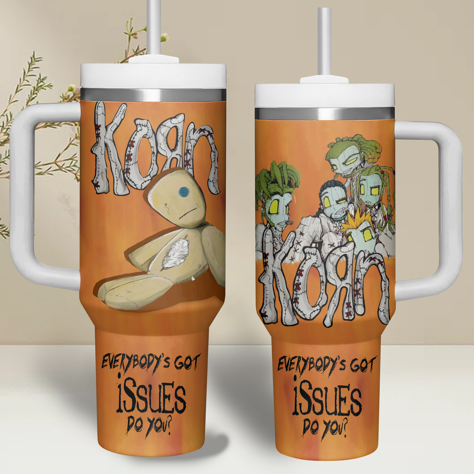 Korn Music Custom Stanley Cup 40 oz 30 oz Tumbler With HandleTVC2301265