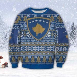 Kosovo Ugly Christmas Sweater Adult 3D Funny Matching for family