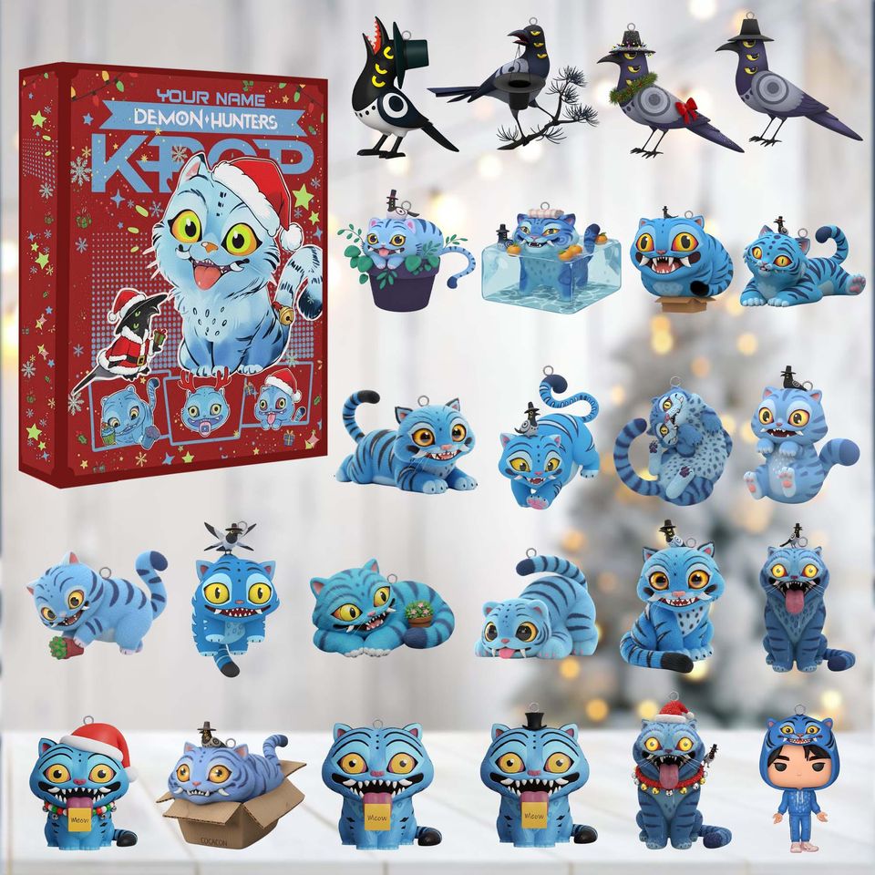 Kpop Demon Advent Calendar, 24 Days Idol Figurine Countdown Box, Christmas Countdown Box