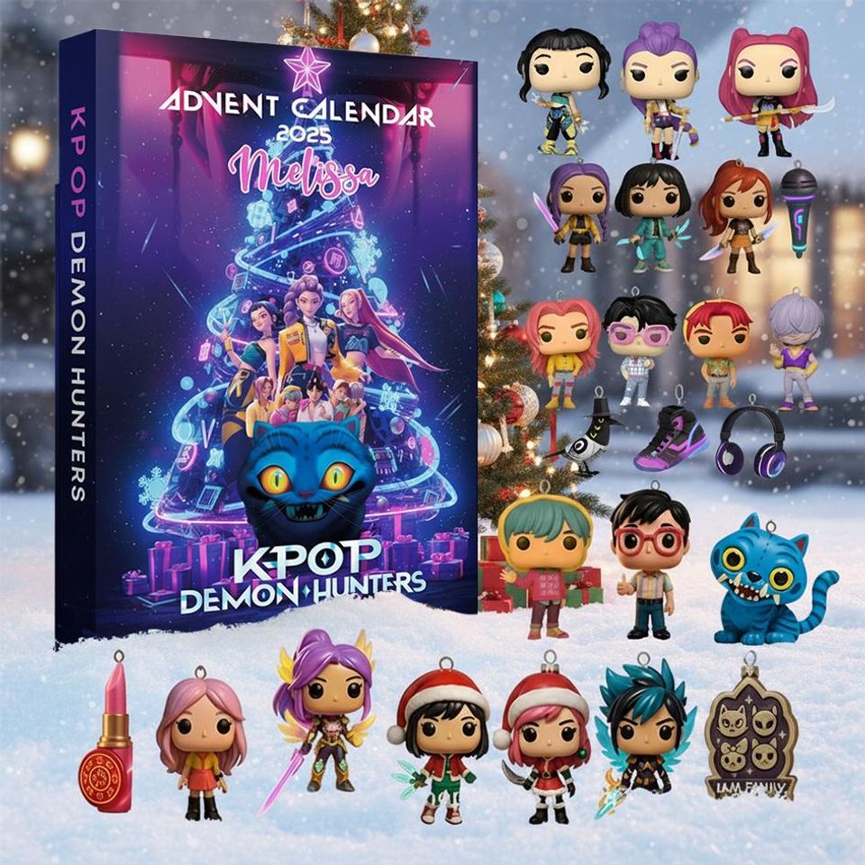 Kpop Demon Hunters Advent Calendar, Kpop 2D Print Acrylic