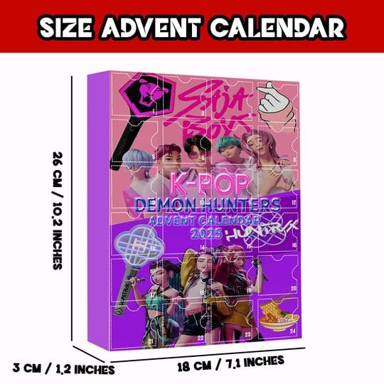 Kpop Demon Hunters Christmas Advent Calendar 2025, Christmas Advent Calendar, K-Pop Christmas Countdown Calendars, Christmas Gift - Image 11