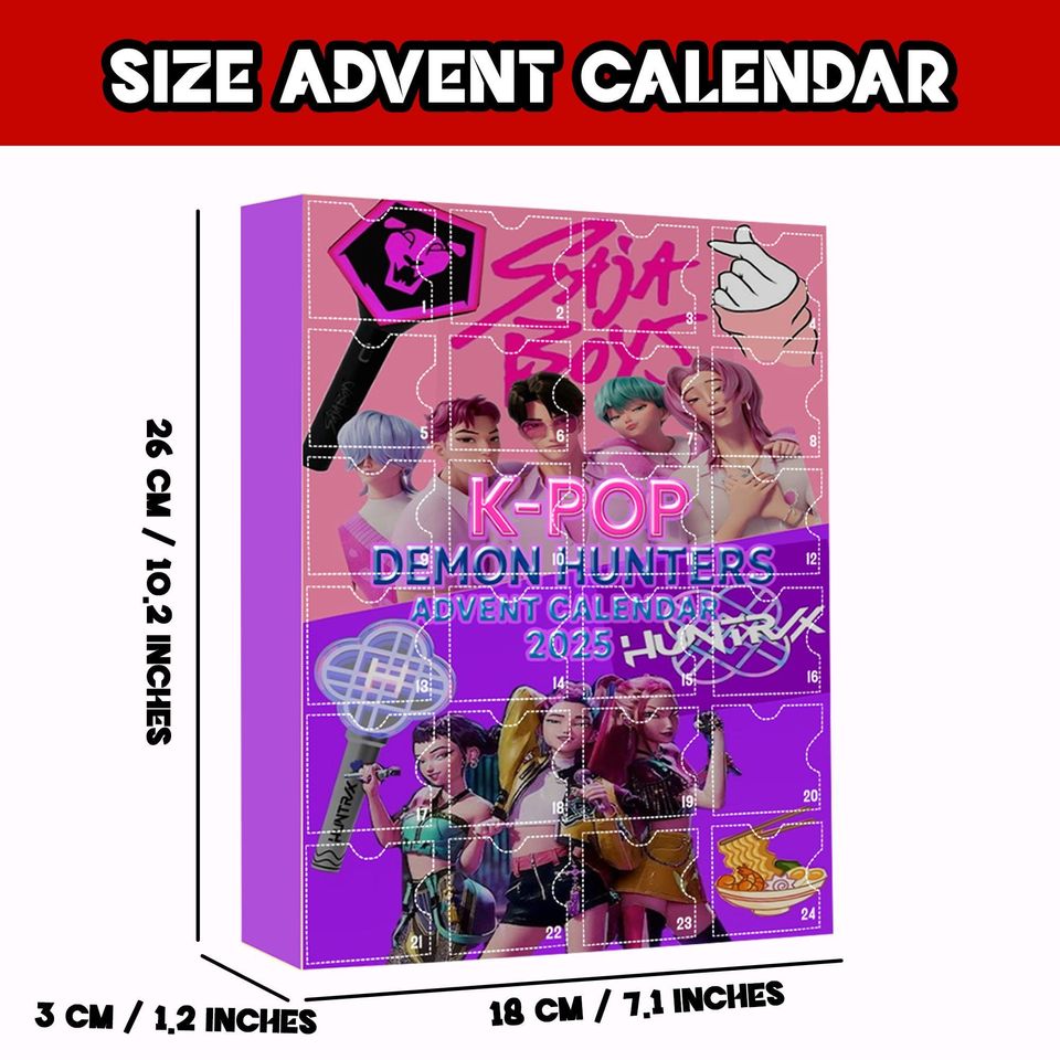 Kpop Demon Hunters Christmas Advent Calendar 2025, Christmas Advent Calendar, K-Pop Christmas Countdown Calendars, Christmas Gift - Image 5